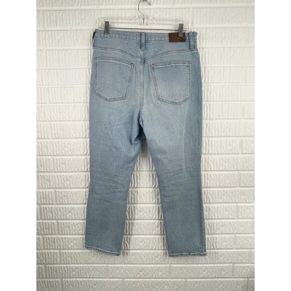Madewell Jeans Size 28 High Rise Slim Crop BoyJean in Dumas Wash Ripped Edition - Picture 7 of 13